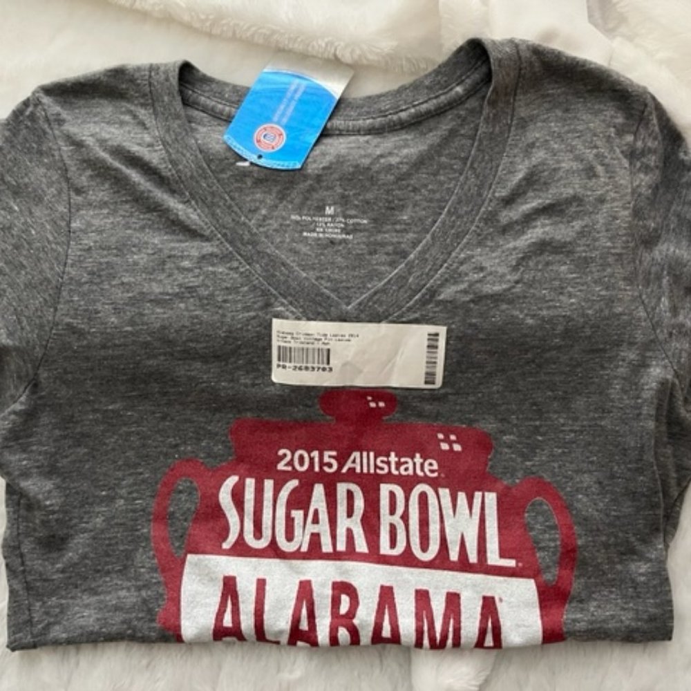 Alabama Ladies Sugar Bowl (2015) V-Neck Tee - Size M